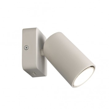 Aplique con foco orientable serie SAL blanco con interruptor
