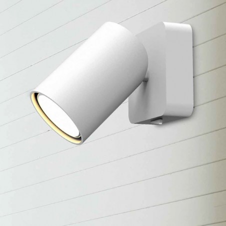 Aplique con foco orientable serie SAL blanco con interruptor