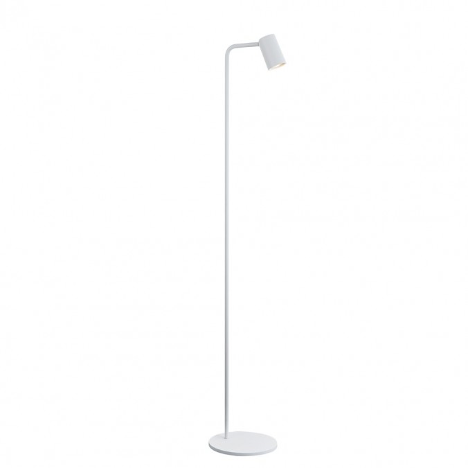 Lámpara pie de salón con foco orientable serie SAL blanco
