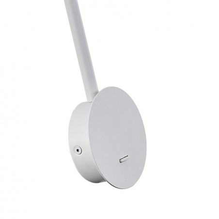 Aplique de pared con foco orientable serie SAL blanco con interruptor