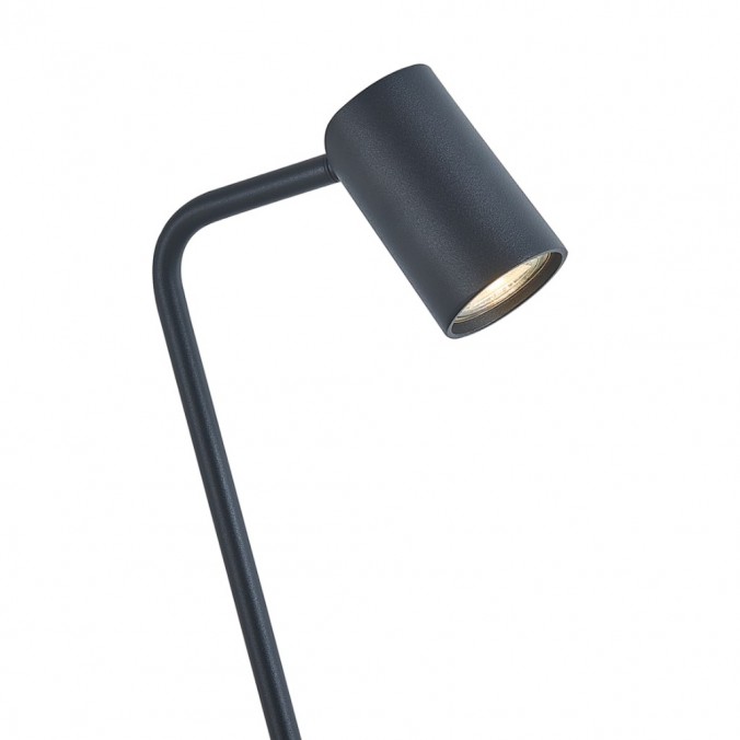 Aplique de pared con foco orientable serie SAL negro sin interruptor