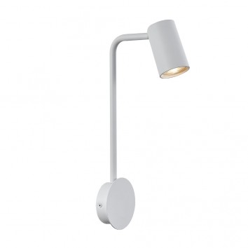 Aplique de pared con foco orientable serie SAL blanco sin interruptor