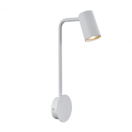 Aplique de pared con foco orientable serie SAL blanco sin interruptor