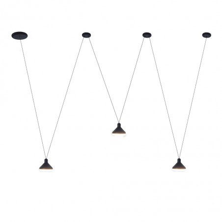 Lámpara colgante de techo zig-zag 3 luces LED