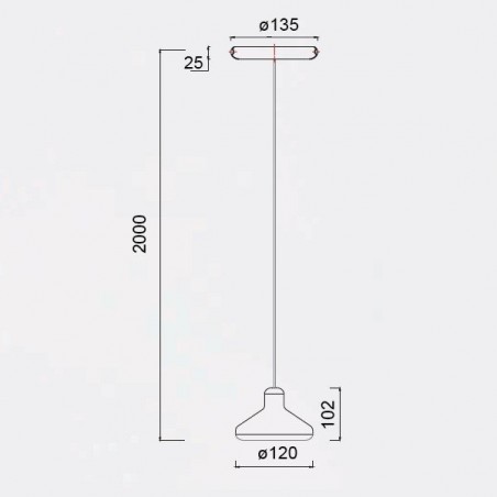 Lámpara colgante de techo con luz LED integrada