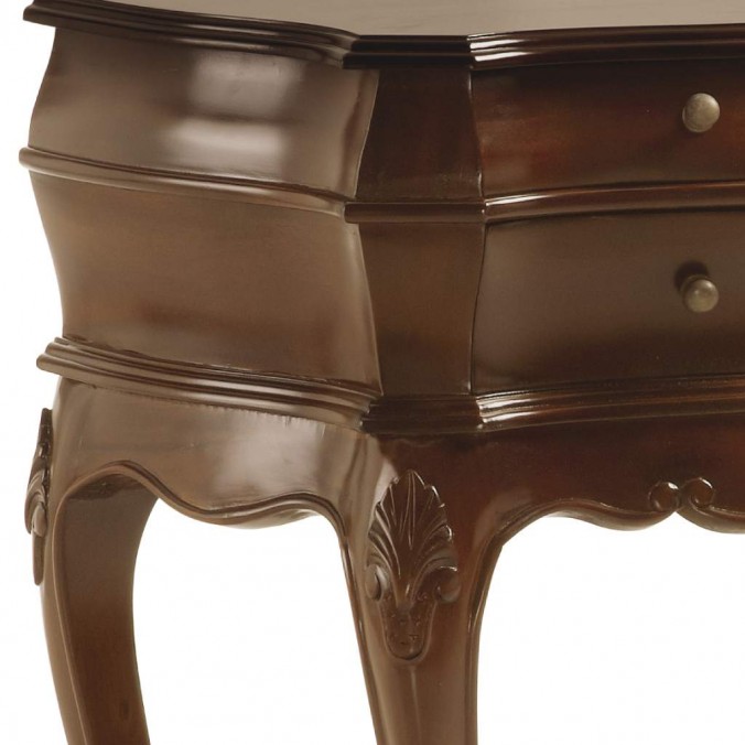 Consola de estilo neoclásico madera caoba  6 cajones 108x40x78h Consola de estilo neoclásico madera caoba  6 cajones 108x40x78h