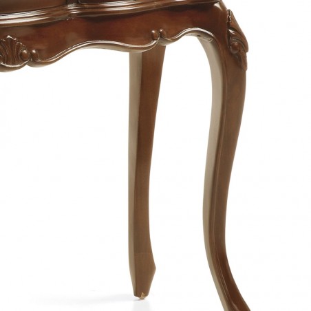 Consola de estilo neoclásico madera caoba  6 cajones 108x40x78h