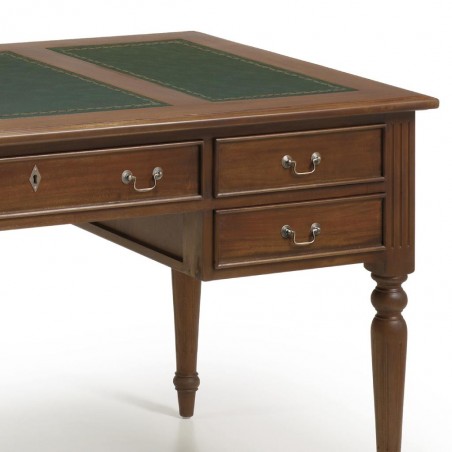 Escritorio de estilo neoclásico serie Victorian  5 cajones 160x80x79