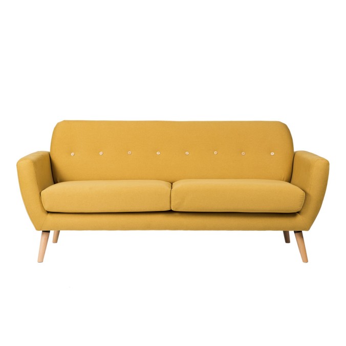 Sofá tres plazas serie POP MUSTARD 197x74x89h