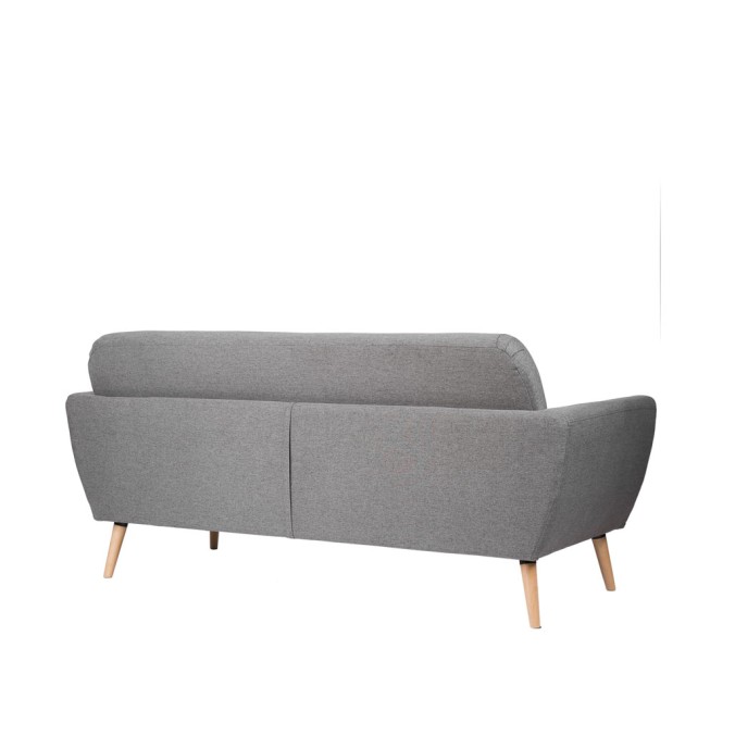 Sofá tres plazas serie POP DARK GREY 197x74x89h