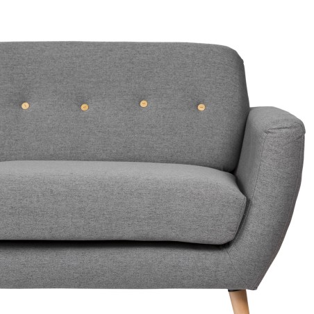 Sofá tres plazas serie POP DARK GREY 197x74x89h