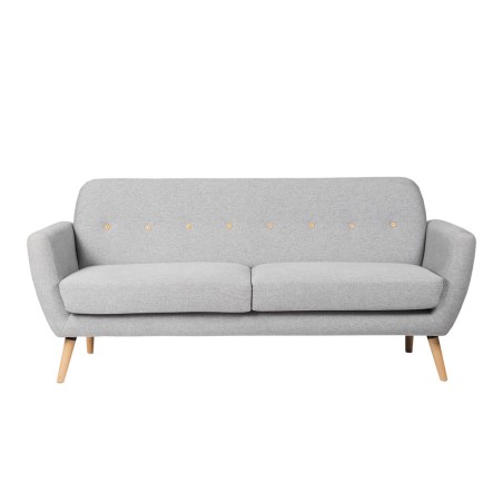 Sofá tres plazas serie POP LIGHT GREY 197x74x89h