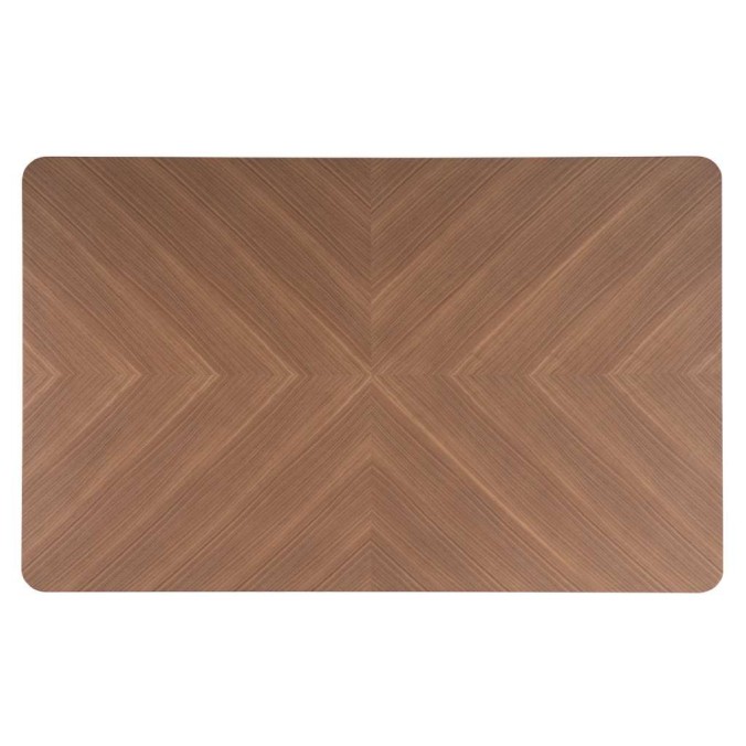 Mesa comedor rectangular chapa nogal 140x90x74h