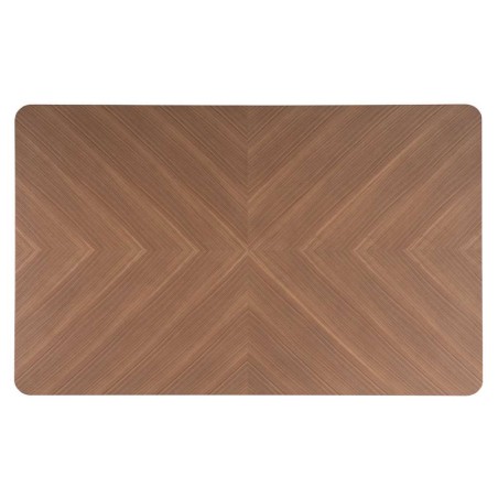 Mesa comedor rectangular chapa nogal 140x90x74h