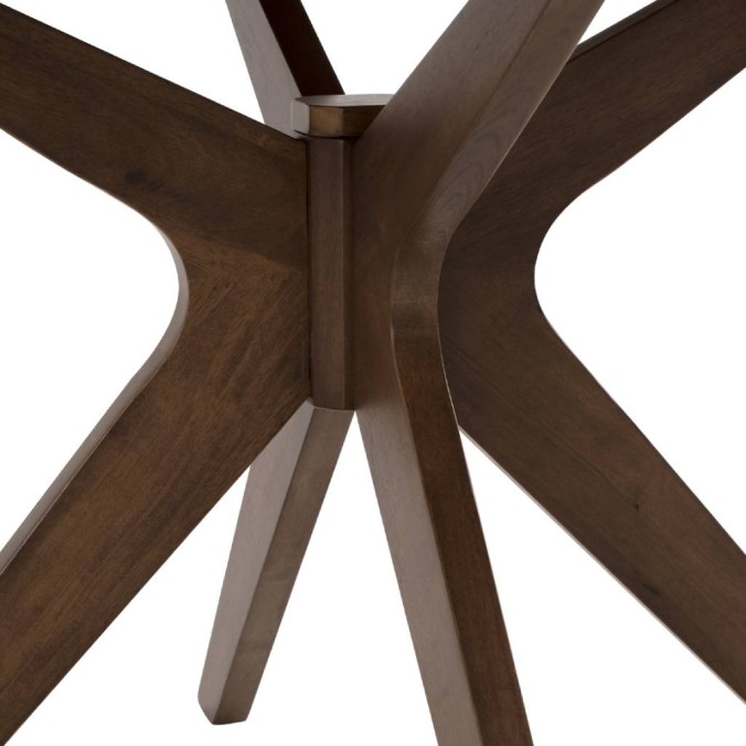 Mesa comedor redonda chapa nogal 120x75h Mesa comedor redonda chapa nogal 120x75h