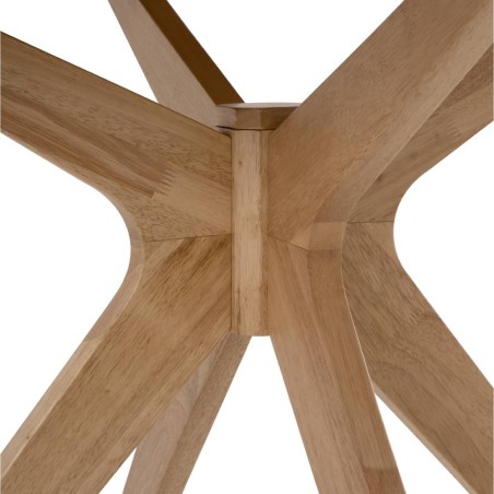 Mesa comedor redonda chapa roble 120x75h