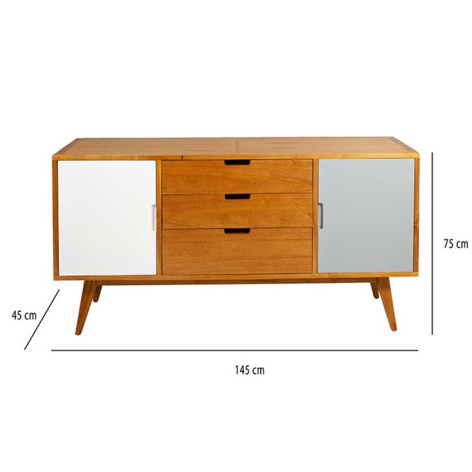 Aparador Aarhus - 145x45x75h Aparador Aarhus - 145x45x75h