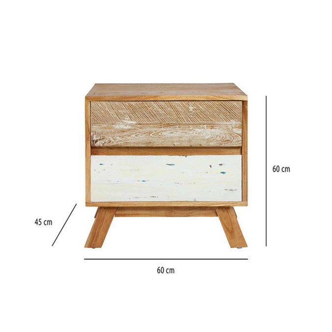 Mesita noche Borneo - 60x45x60h