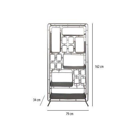 Estantería alta Boston - 79x34x162h