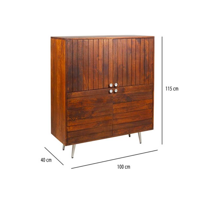 Aparador alto Slat - 100x40x115h Aparador alto Slat - 100x40x115h