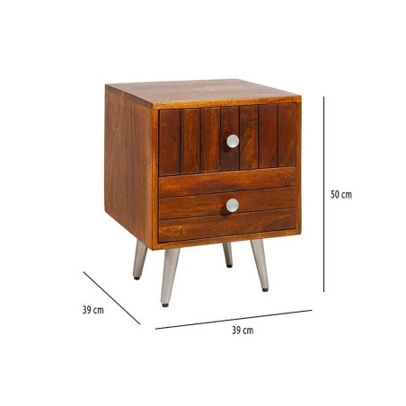 Mesita noche Slat - 39x39x50h