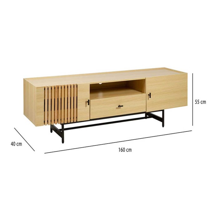 Mueble tv creta - 160x40x55h