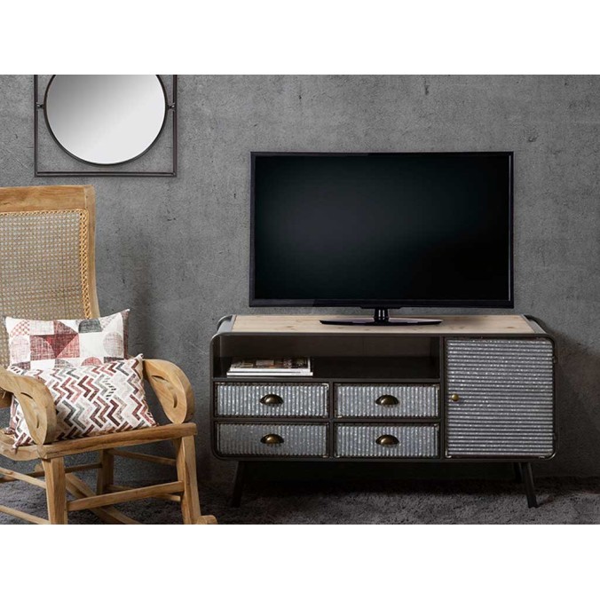 Mesa tv industrial - 120x40x64h