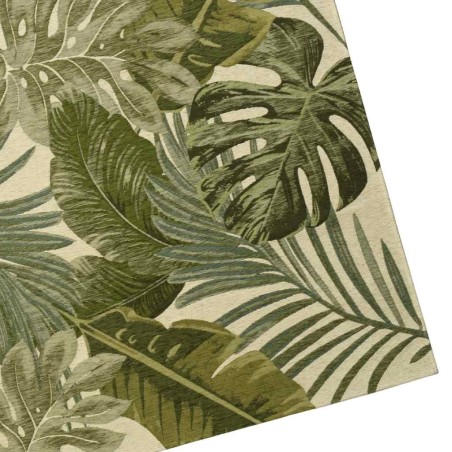 Alfombra tonos verdes Amazonas Chenille - varios tamaños