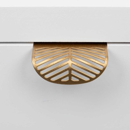 mesita madera talla 2 cajones 45x30x60 cm