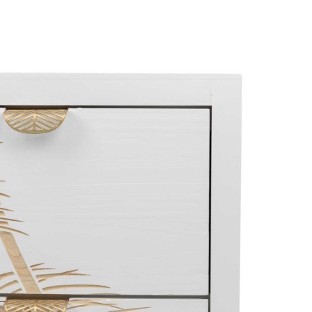 comoda madera talla 3 cajones 80x34x76 cm