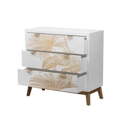 comoda madera talla 3 cajones 80x34x76 cm