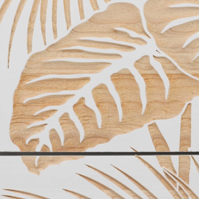 comoda madera talla 3 cajones 80x34x76 cm