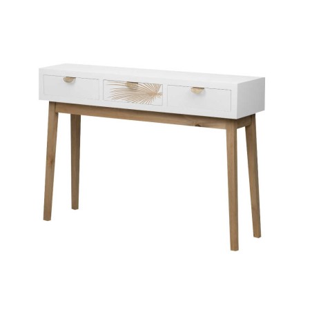 consola madera talla 3 cajones 110x30x78 cm