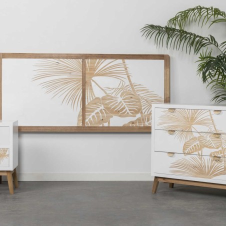 cabecero madera talla 160x3,5x120 cm