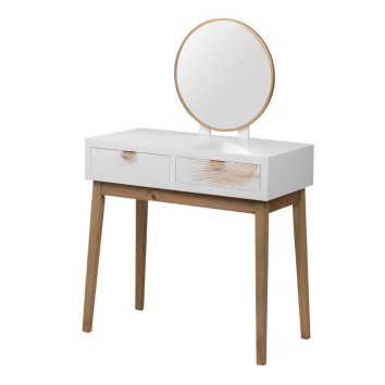 mueble tocador madera talla 80x40x125 cm