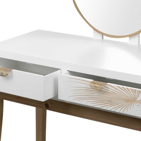 mueble tocador madera talla 80x40x125 cm