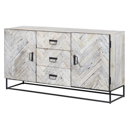 aparador madera mango-metal 150x40x80 cm