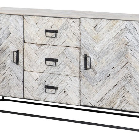 aparador madera mango-metal 150x40x80 cm