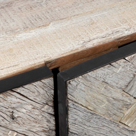 aparador madera mango-metal 150x40x80 cm