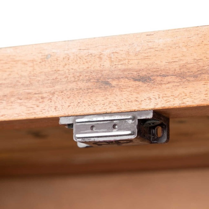 cabinet alto madera mango-metal 90x38x160 cm