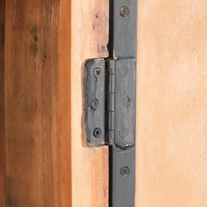 cabinet alto madera mango-metal 90x38x160 cm