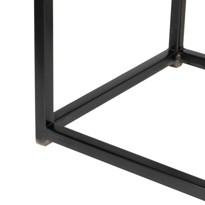 cabinet alto madera mango-metal 90x38x160 cm