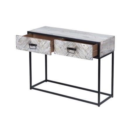 consola madera mango-metal 100x38x76 cm