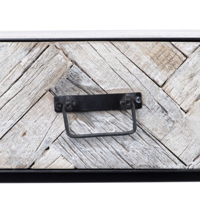 consola madera mango-metal 100x38x76 cm