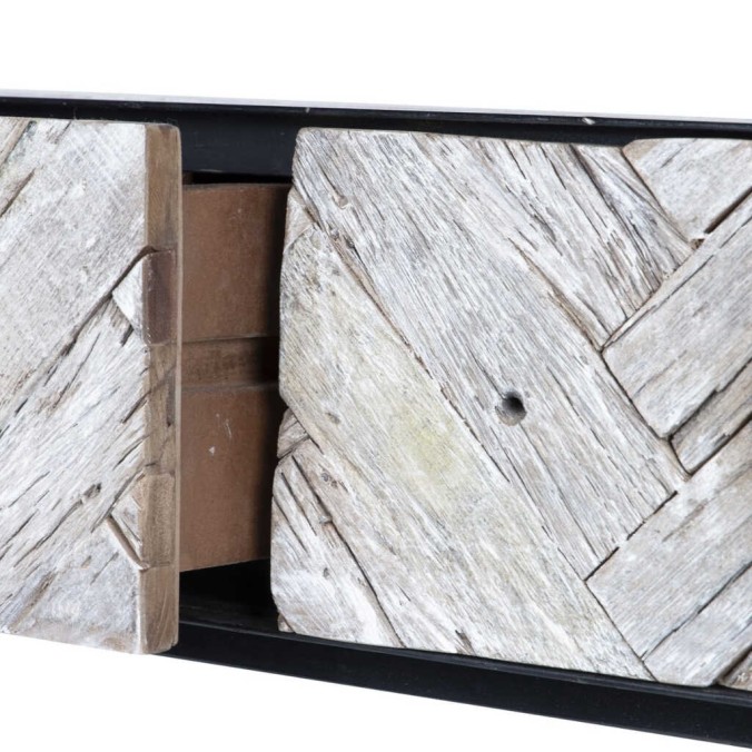 consola madera mango-metal 100x38x76 cm