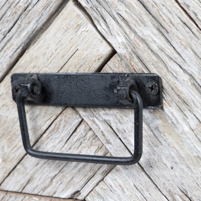 mesita madera mango-metal 55x40x58 cm