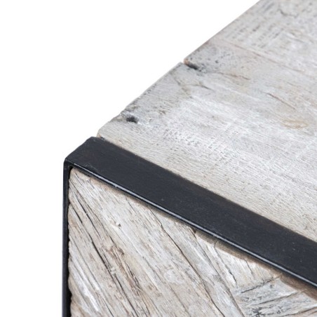 mesita madera mango-metal 55x40x58 cm