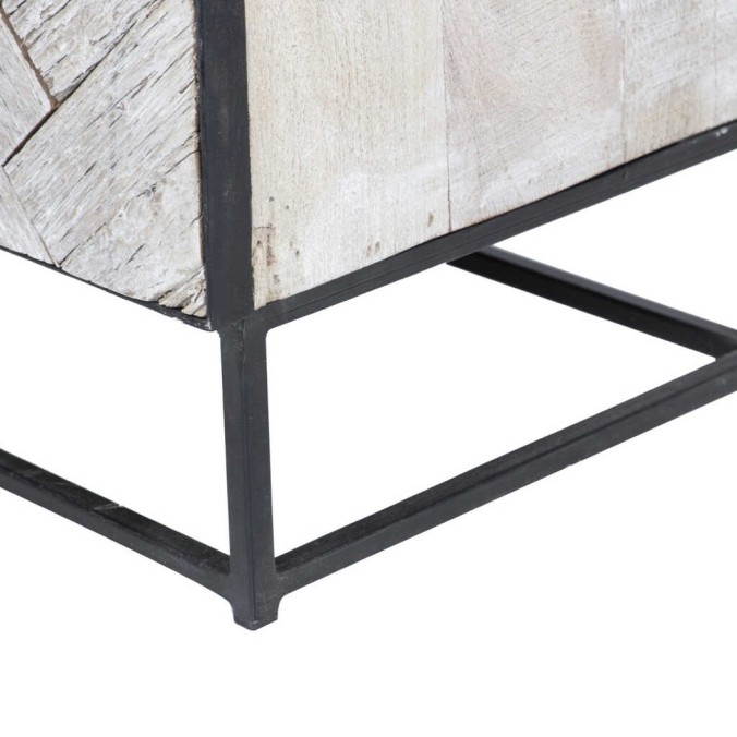 mesita madera mango-metal 55x40x58 cm