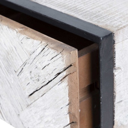 mesita madera mango-metal 45x40x58 cm