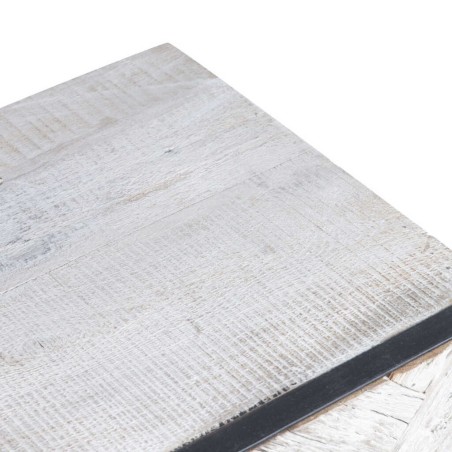 mesita madera mango-metal 45x40x58 cm